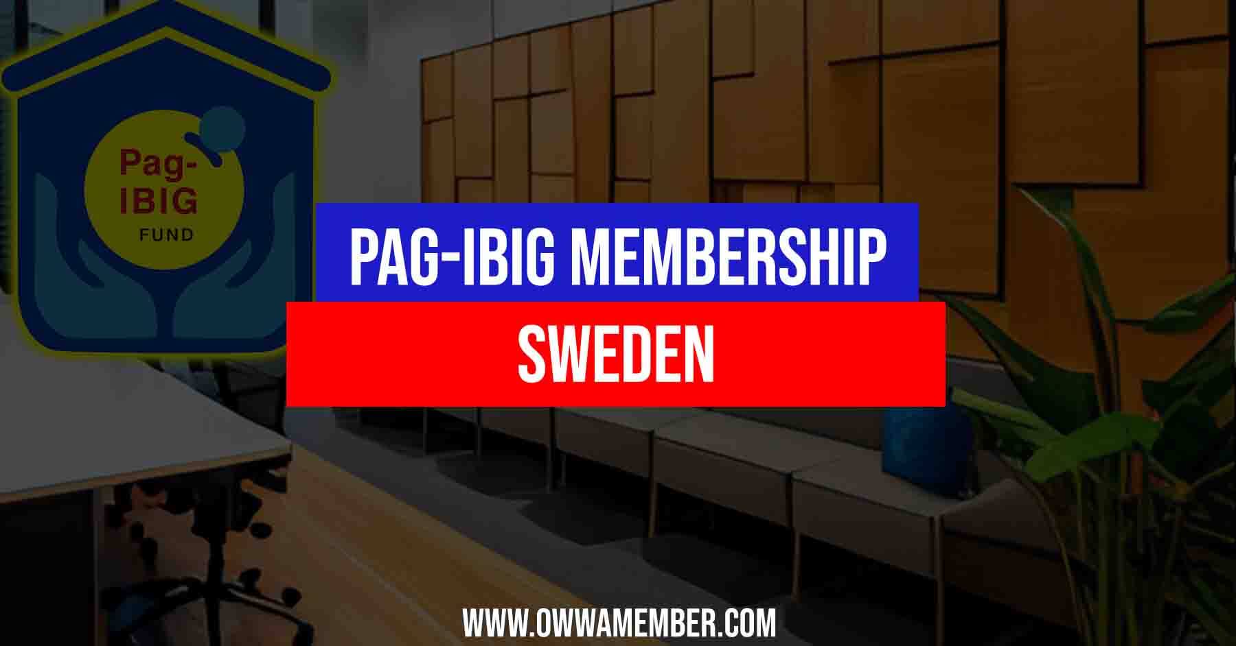 how to apply pagibig membership in sweden