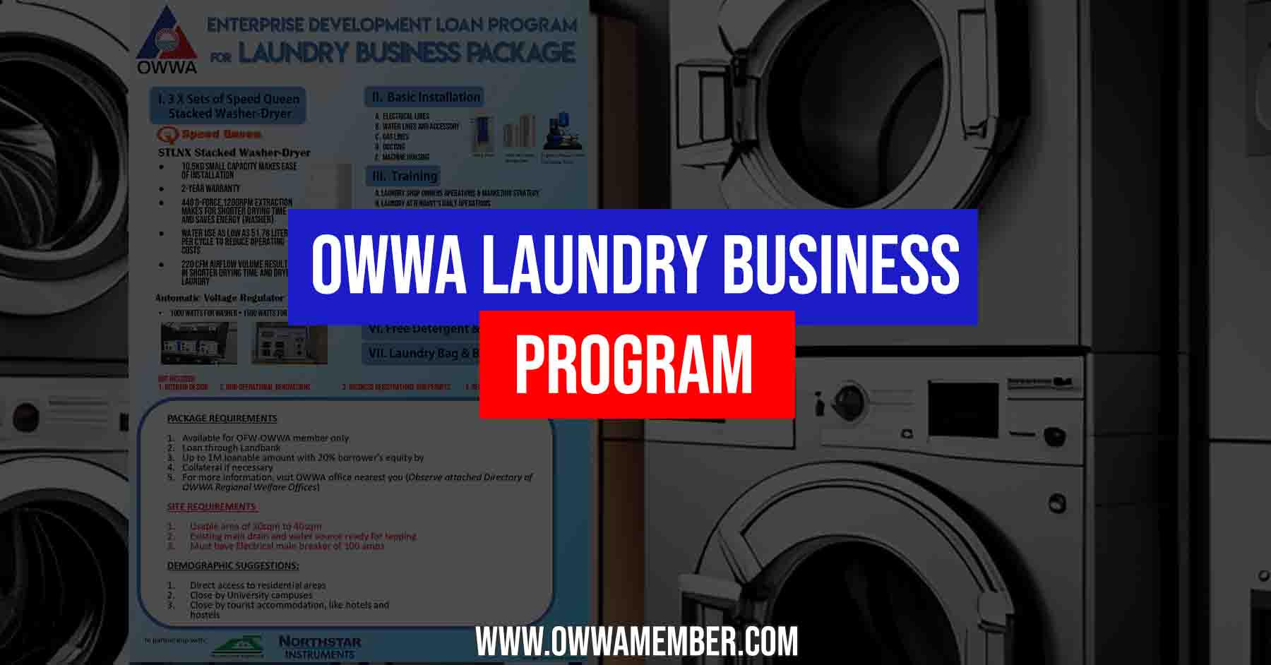 owwa laundry business loan program for ofws
