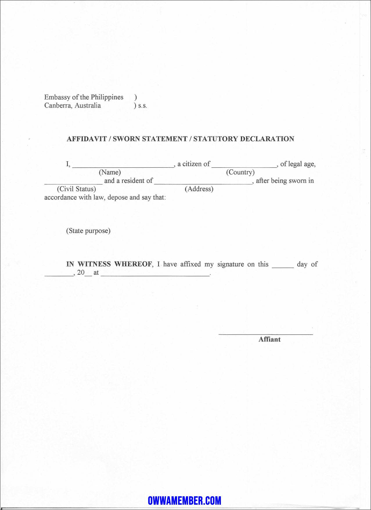 affidavit form notarial in canberra australia template download_page-0001