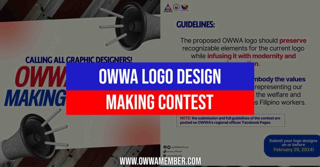 OWWA Logo Making Contest Launched with Exciting Prizes | OWWA Member