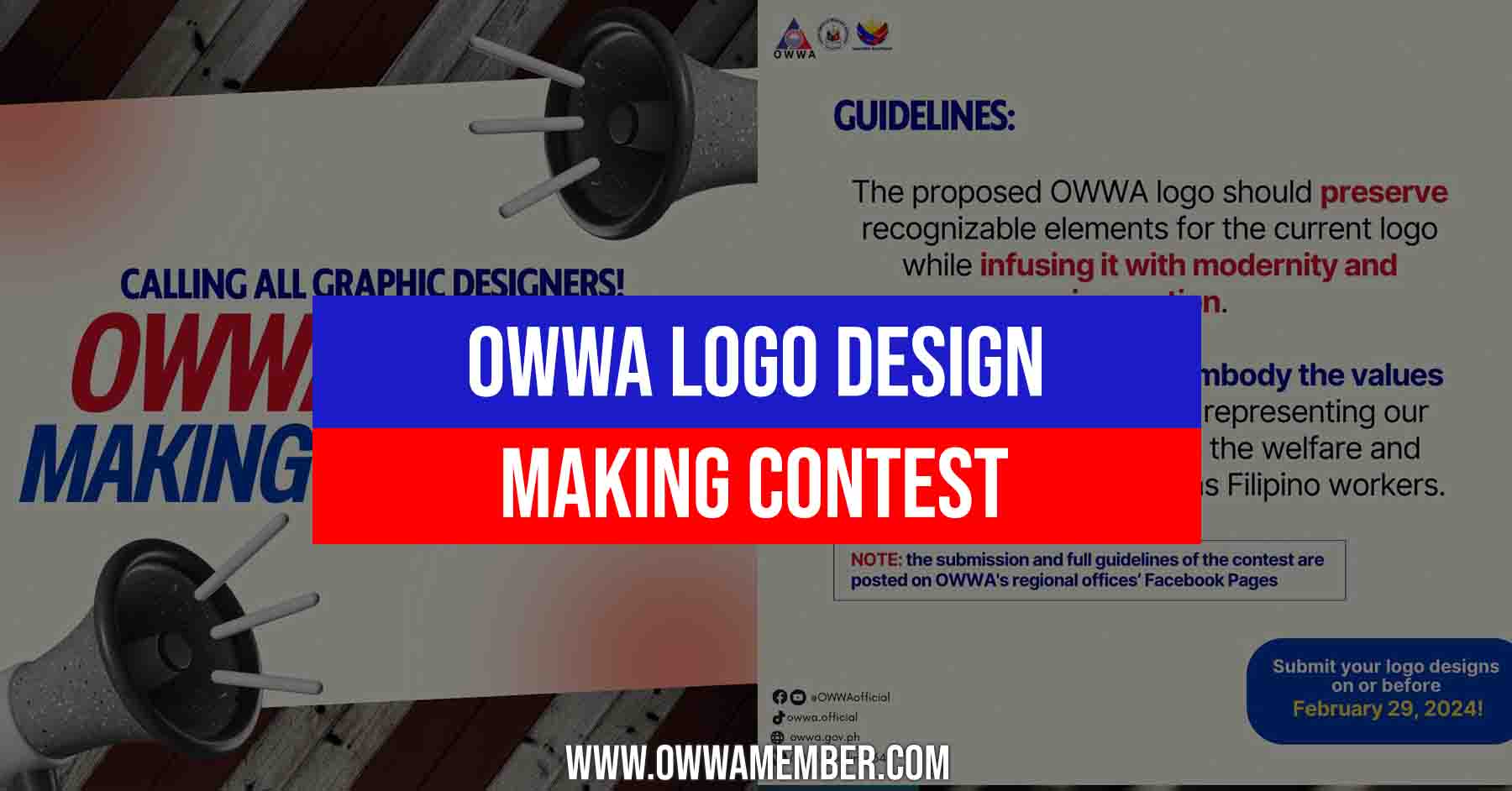 owwa logo design making contest