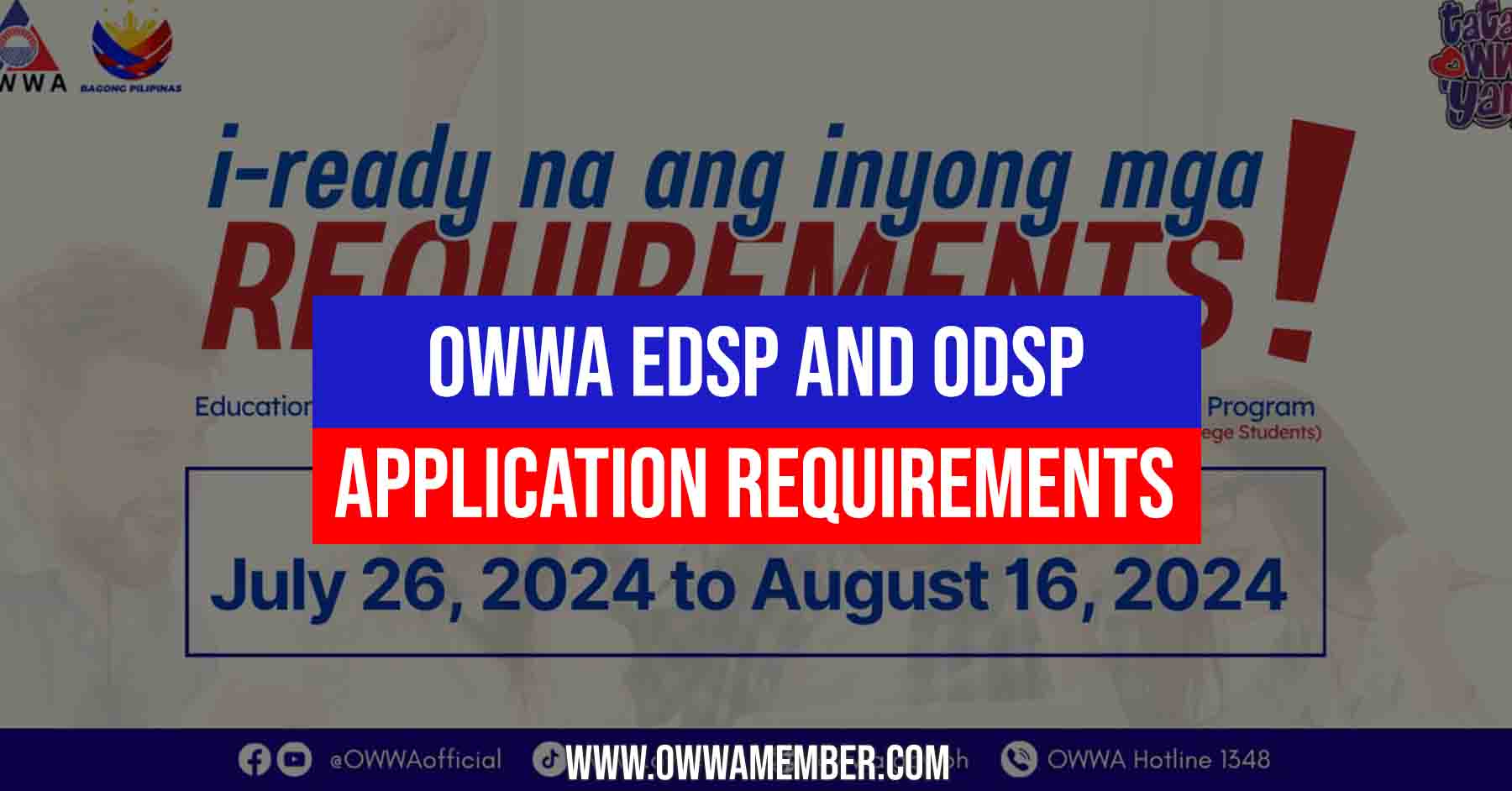 owwa edsp and odsp application requirements 2024