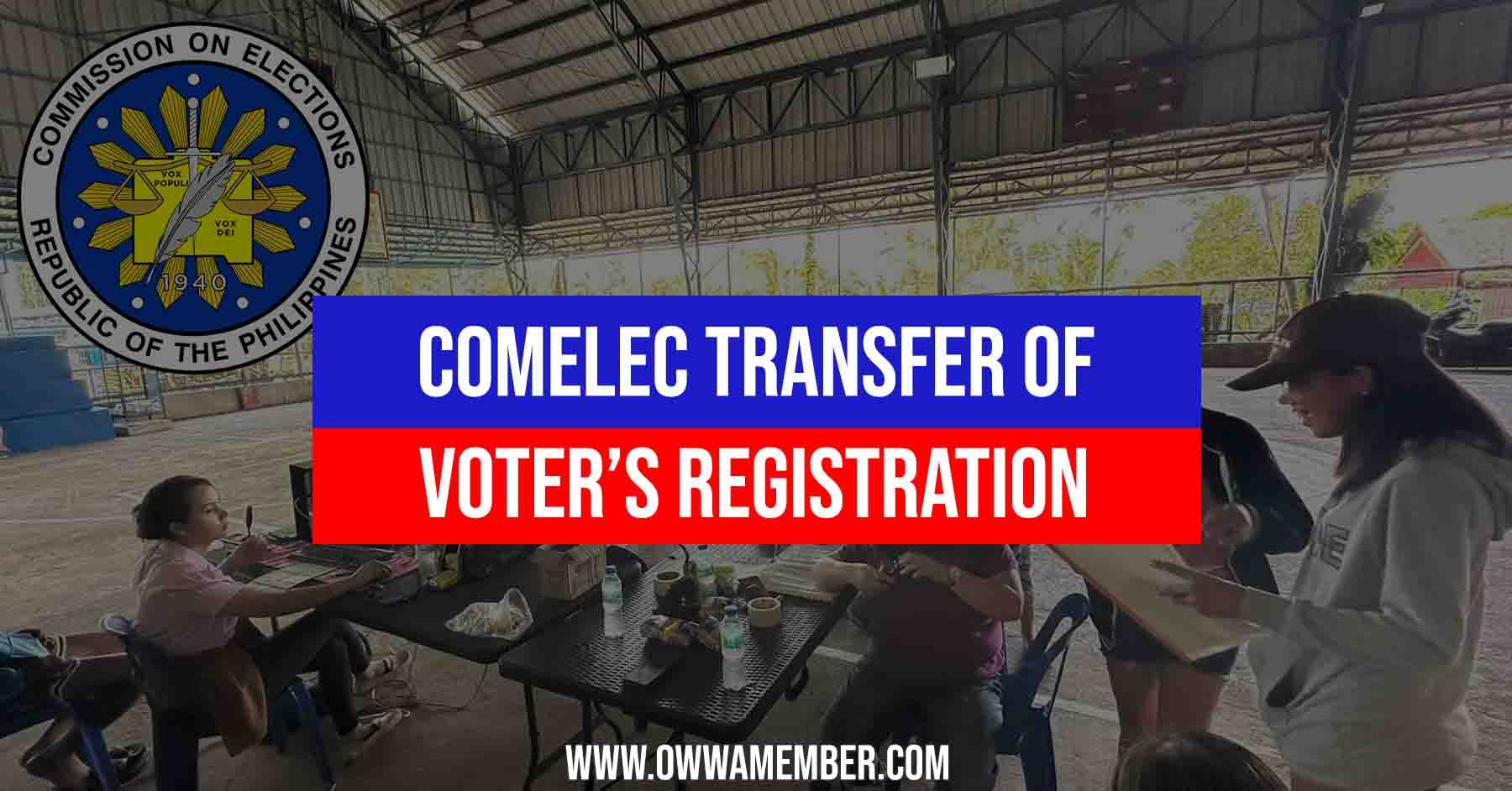 comelec requirements transfer of voters registration