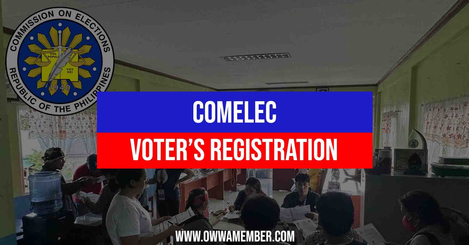 comelec voter registration as a first time voter philippines