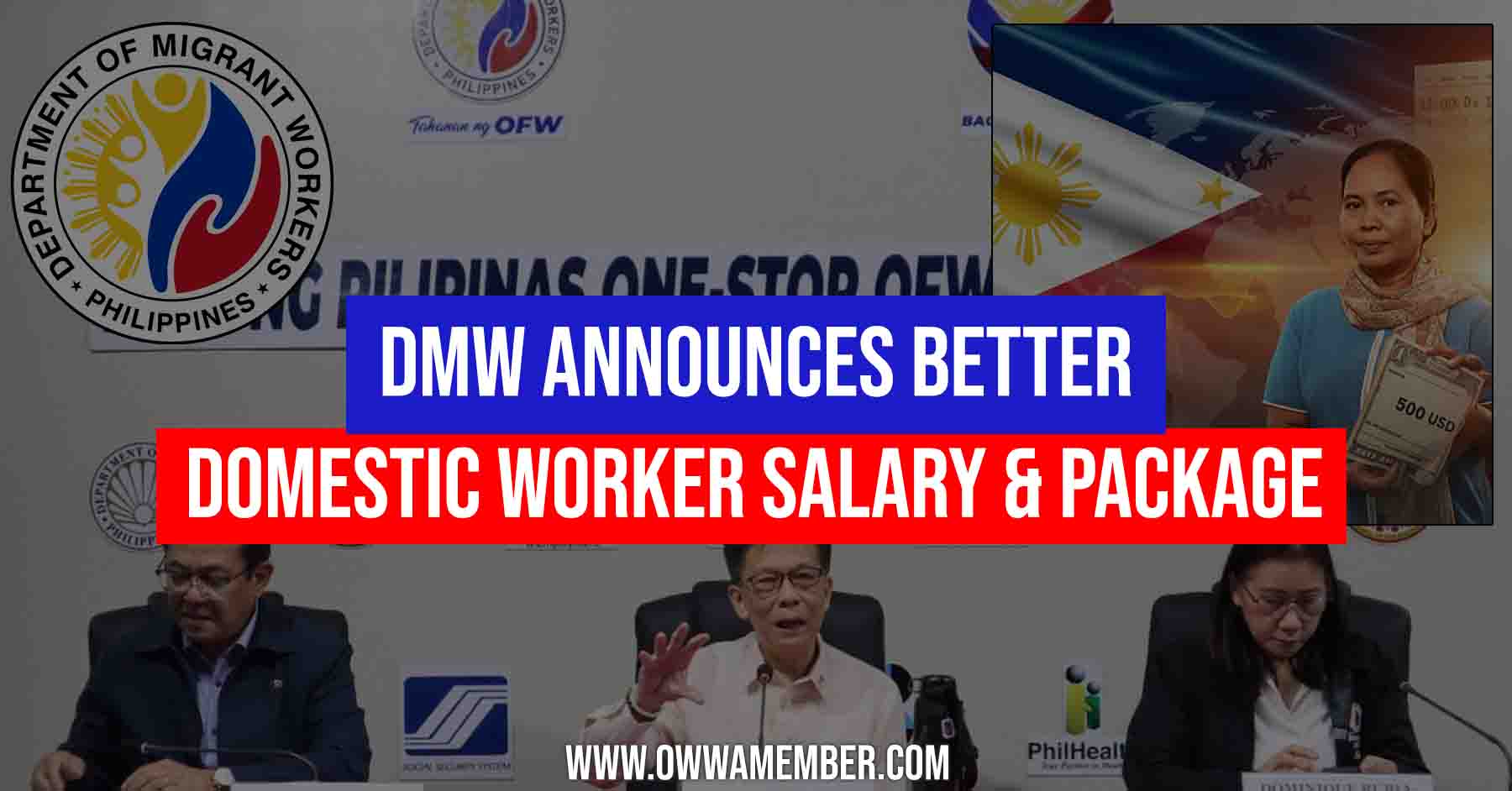 dmw announces increase in minimum salary and reform package for filipino domestic workers abroad