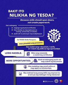 why it was created tesda skills passport