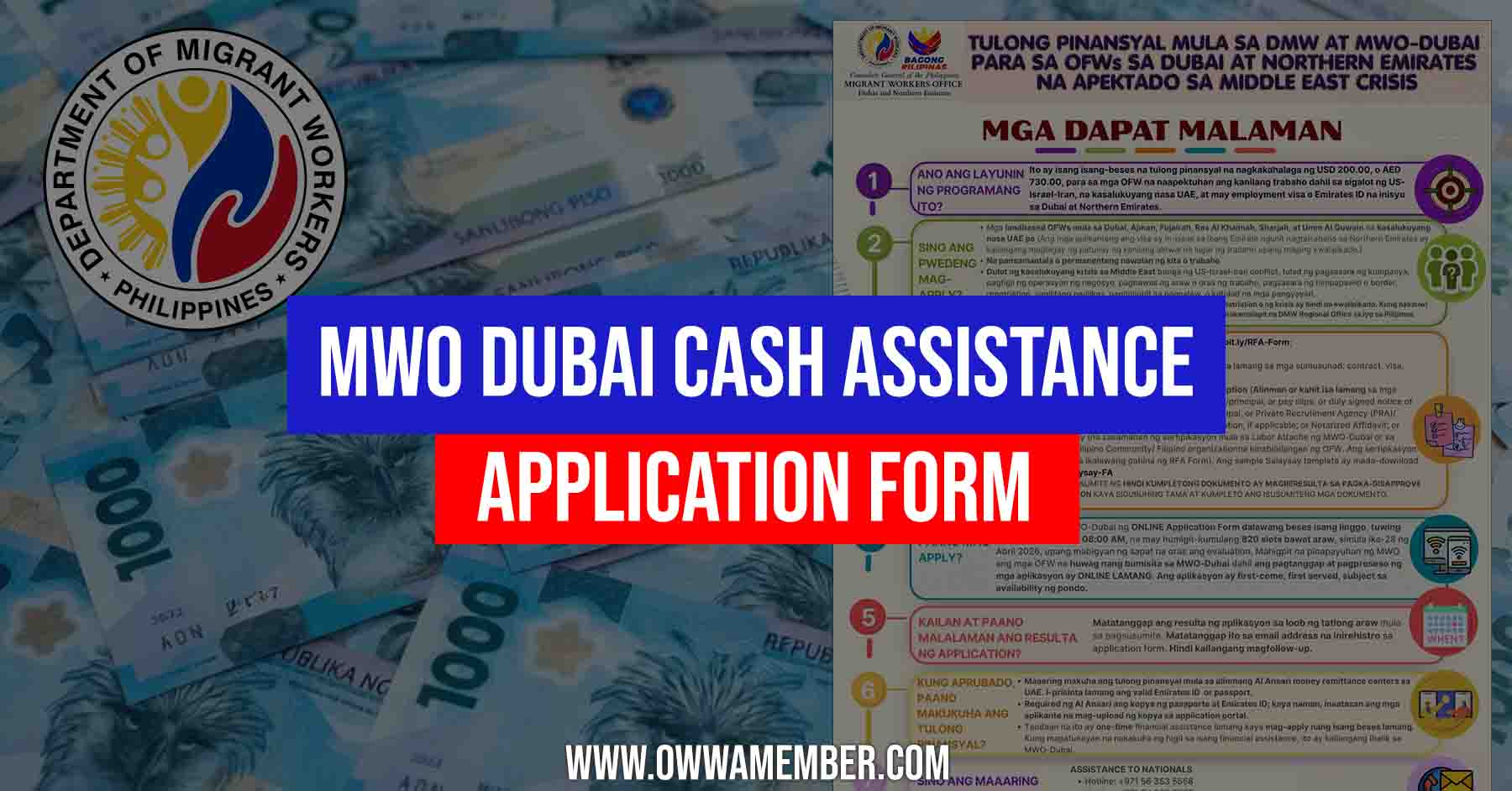 mwo dubai cash assistance application form for ofws